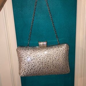Rhinestone evening clutch